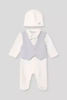 Комплект хлопковый из комбинезона и шапочки Choupette