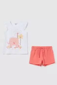 Комплект хлопковый из майки и шорт Fagottino