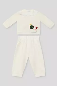Комплект хлопковый из свитшота и брюк Choupette