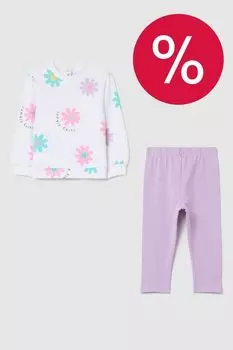 Комплект хлопковый из свитшота и брюк Fagottino