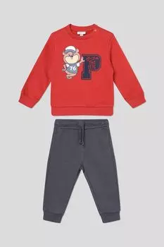 Комплект хлопковый из свитшота и брюк Fagottino
