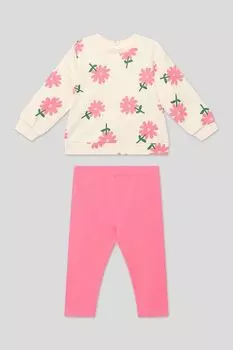 Комплект хлопковый из свитшота и брюк Fagottino