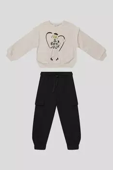 Комплект хлопковый из свитшота и брюк Mayoral