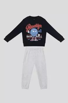 Комплект хлопковый из свитшота и брюк OVS