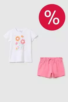 Комплект хлопковый из топа и шорт Fagottino