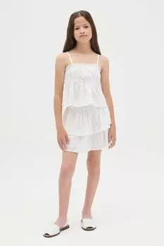 Комплект хлопковый из топа и юбки с шитьем OVS