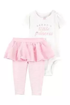 Комплект из боди и брюк с юбкой Carter's