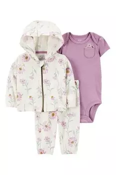 Комплект из боди, кардигана и брюк Carter's