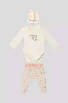 Комплект из боди, ползунков и чепчика Choupette
