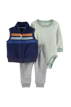 Комплект из боди, жилета и брюк из хлопка Carter's