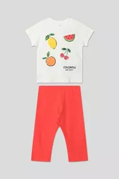 Комплект из футболки и легинсов из хлопка OVS