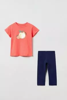 Комплект из футболки и легинсов из хлопка OVS