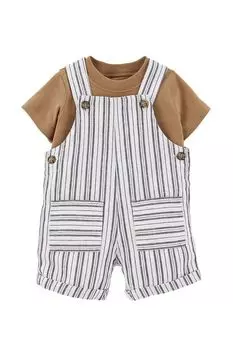 Комплект из футболки и полукомбинезона Carter's