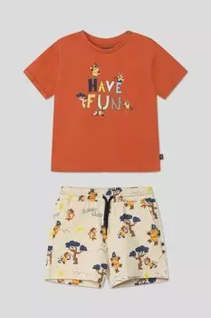 Комплект из футболки и шорт с принтом Mayoral