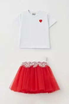 Комплект из футболки и юбки KIDSPARAD