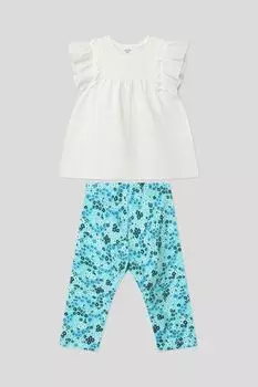 Комплект из футболки с оборками и легинсов OVS