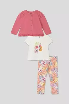 Комплект из кардигана, футболки и легинсов Mayoral