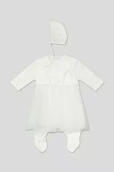 Комплект из комбинезона с юбкой и чепчика Choupette