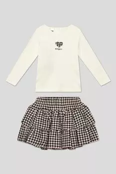 Комплект из лонгслива и юбки IDO