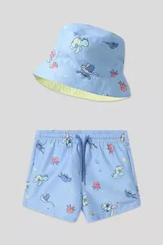 Комплект из панамы и плавок с принтом Mayoral