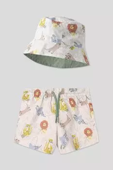 Комплект из панамы и плавок с принтом Mayoral