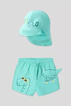 Комплект из панамы и плавок с принтом Mayoral