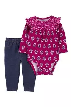 Комплект из полукомбинезона и брюк Carter's