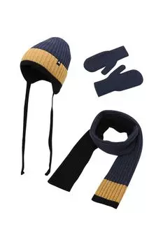 Комплект из шапки с шарфом и перчатками Pulka