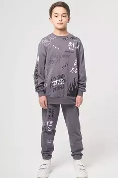 Комплект из свитшота и брюк с принтом Smena