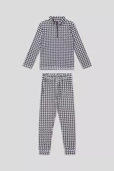 Комплект из толстовки и легинсов с мелким принтом Choupette