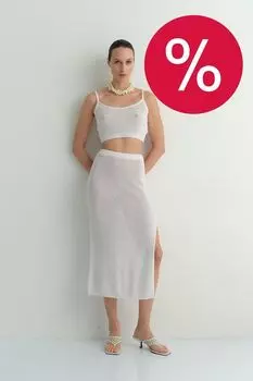 Комплект из вязаной юбки с топом LAROOM