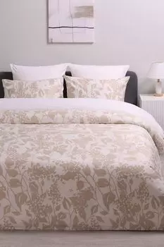 Комплект постельного белья из сатина с принтом Touch beige 21maison