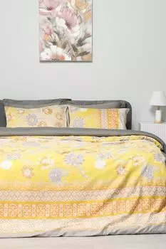 Комплект постельного белья из сатина с принтом Bassetti