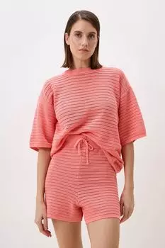 Комплект вязаный из джемпера и шорт Marhatter