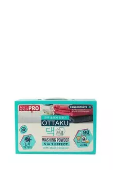 Концентрированный стиральный порошок с пятновыводителем 5в1 Effect 2.7кг Ottaku