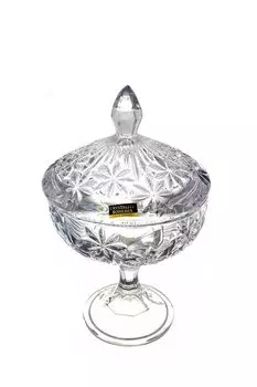 Конфетница хрустальная на ножке Perseus-nova Crystalite Bohemia