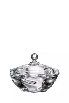 Конфетница хрустальная с крышкой Barley twist Crystalite Bohemia