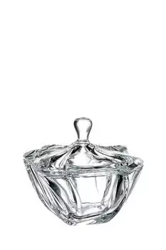 Конфетница хрустальная с крышкой хрустальная Neptune Crystalite Bohemia