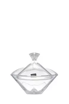 Конфетница хрустальная с крышкой Triangle Crystalite Bohemia
