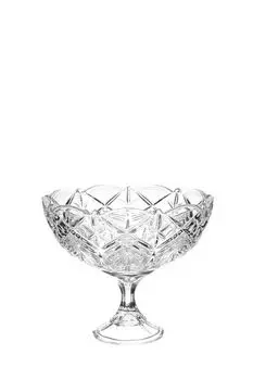 Конфетница на ножке из хрусталя Taurus 22 см Crystalite Bohemia