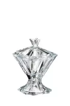 Конфетница с крышкой из хрусталя Metropolitan 26 см Crystalite Bohemia