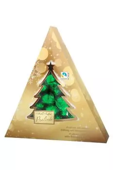 Конфеты шоколадные с мятной начинкой Елочка 148 гр Maitre Truffout