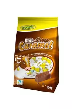 Конфеты шоколадные со вкусом молочного ириса Woogie