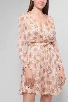 Короткое платье с запахом Rinascimento