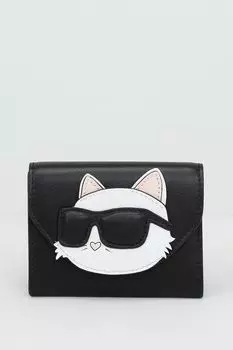 Кошелек кожаный с логотипом ikonik 2.0 Karl Lagerfeld