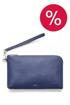 Кошелек кожаный с ремешком ECCO