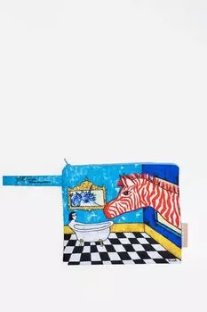 Косметичка с картиной Красная зебра художницы Ануш ARTOGRAPH