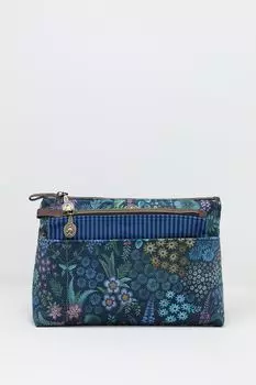 Косметичка с принтом Querida Velvet Dark Blue Pip Studio