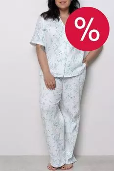 Костюм домашний из футболки и брюк с принтом Almando Melado