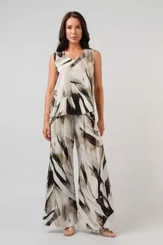 Костюм из туники и брюк с принтом ESFIR